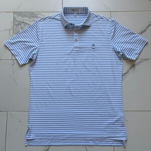 Peter Millar Summer Comfort Golf Polo Shirt Size M Providence Country Club